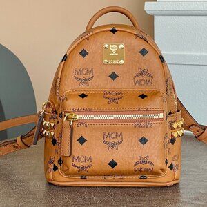 New MCM Baby Stark Stud Backpack Brand